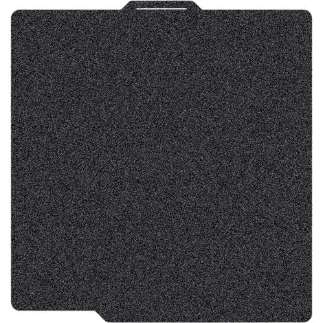 Piastra di stampa PEI in acciaio a molla bifacciale da 257 x 257 mm per Bambulab, letto di stampa in acciaio a molla PEI testurizzato, piastra PEI nera per Bambu Lab X1 X1C X1E P1P P1S A1 (1/5)