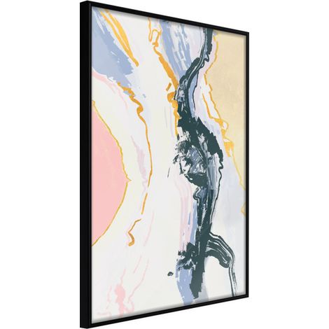 Affiche Murale Encadrée "Pulsating Suggestion" 40 x 60 cm Noir