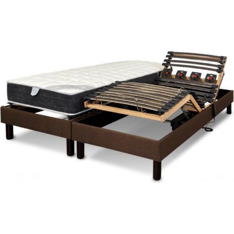 Literie electrique Essenzia Zen Ensemble EMOTION MARRON, Classic ressorts 80x200 Ressorts (1/5)