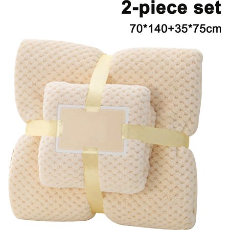Serviette épaisse et douce en polaire corail, non pelucheuse, ensemble de serviettes de bain, ultra absorbante, en microfibre, serviette sèche, cadeau pour la maison, l'hôtel, la salle de bain et le v