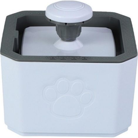 Fontaine À Eau Pour Chats - 2 L - Filtre À Charbon Actif - Alimentation USB - Silencieuse  30 dB - Antidérapante - Blanc