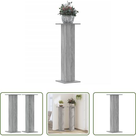Support de pot - Supports pour plantes 2 pcs sonoma gris bois d'ingénierie (1/5)