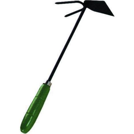 Zappa zappini quadro e corna per giardino manico 30 cm giardino zappare vigor (1/2)