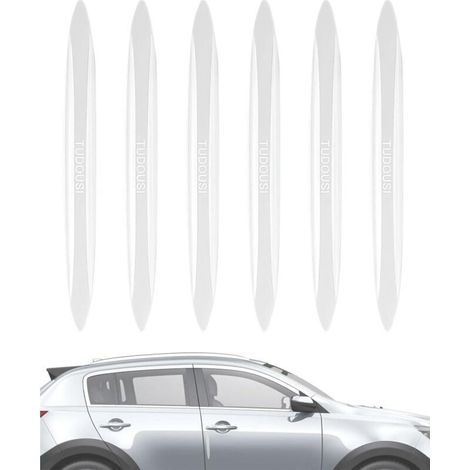 6Pcs protections de bord de portière de voiture, Autocollant Protection des bords de porte de voiture - Pour rétroviseur, porte, poignée de porte, Eviter Collisions Porte Voitu - Transparent (1/4)