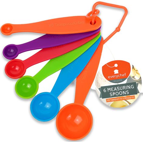 Küchenmesslöffel-Set zum Abmessen und Kochen, 6-teilig