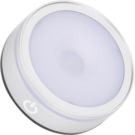 Base lumineuse sphérique argentée en cristal LED, éclairage tactile multimode, blanc multicolore