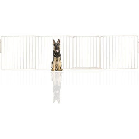 Bettacare Premium Multi Panel Flexible Pet Barrier, up to 298cm Wide, White, 70cm High