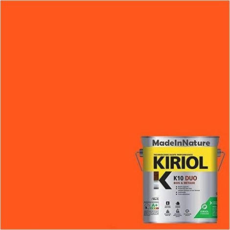 Peinture Métaux Antirouille, Sous couche et Finition, sur Fer, Acier, Galvanisé, même rouillés, très opacifiant - 0.75 litre - RAL 2004. (1/4)