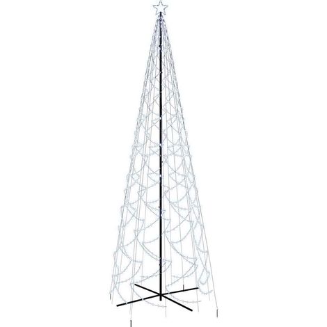 Arbre de Noël，Sapin de Noël cône 1400 LED Blanc froid 160x500 cm CFW84885 (1/5)