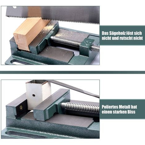 Étau pour Perceuse à Colonne, Étau de Machine Étau de Précision avec Guidage du rail Coulissant, pour Fraiseuse Maintenance de Machines Largeur des Mâchoires 20mm (1/5)