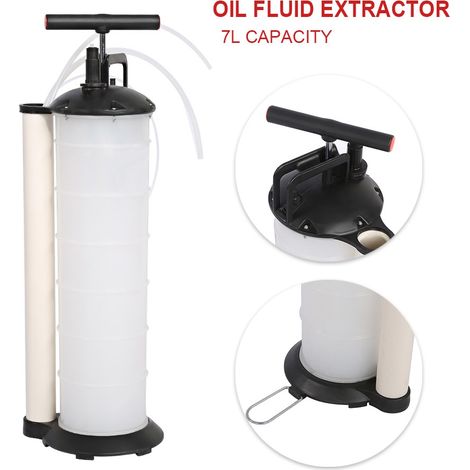 SJLERST Pompe d'extraction d'eau et d'huile usée pour voiture, 7l, transfert de fluide sous vide, fonctionnement manuel (1/5)