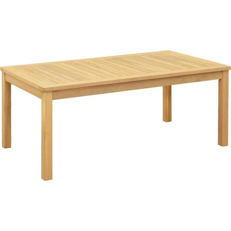 Coffee Table Light Acacia 110 x 60 x 45 cm Solid Acacia Wood vidaXL