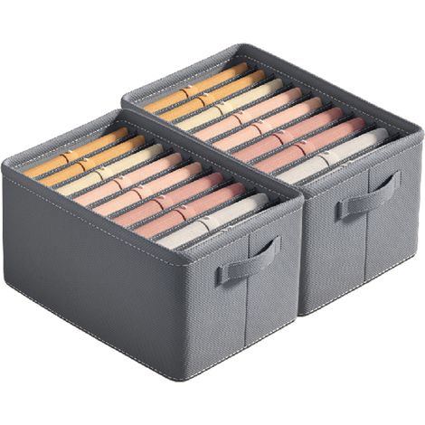 boîtes de rangement plus solides pour organisateur vêtements garde-robe boîte pliable avec panneau en PP 2 (1/5)