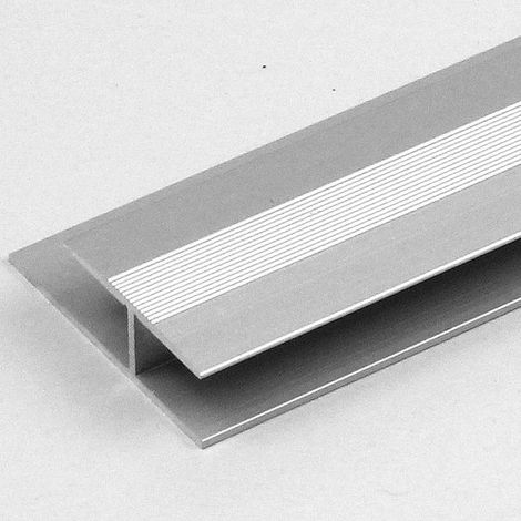 Übergangsprofil / Übergangsschiene Laminat "Madoc", 8,3 mm Einfassung, 27 mm breit, 1-teilig, Aluminium eloxiert, gebohrt-goldfarbig-1000 (1/2)