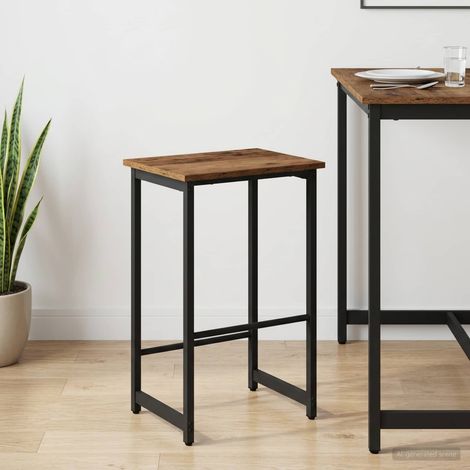 vidaXL Tabouret de bar Bois ancien 40 x 32 x 74 cm Bois d'ingénierie (1/5)