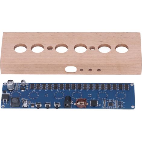Leuchtende Röhrenuhr – DIY-Bausatz mit hoher Genauigkeit (IN14 Nixie-Röhrenuhr-Bausatz, DC12V) für die Heimdekoration (1/5)