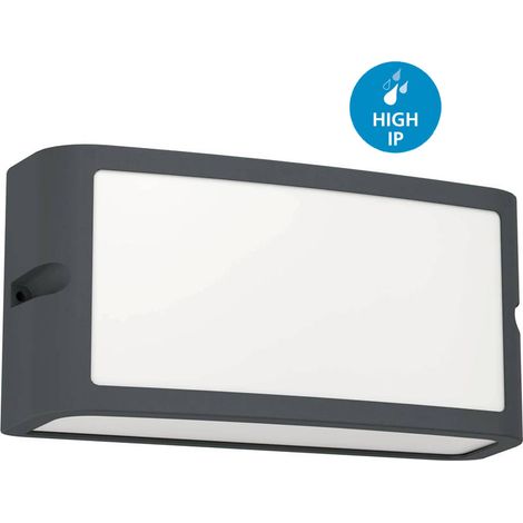 applique led da esterno eglo "camarda" antracite 4000k (1/5)