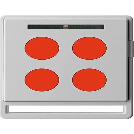 Télécommande Nice Home ECCO5WO – Émetteur Portail et Porte de Garage – 5 Touches, Fréquence 433,92 MHz, Auto-Apprentissage, Blanc et Orange – Compatible Motorisation Nice Home