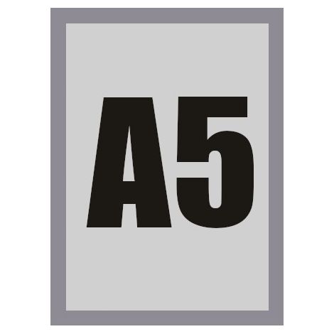Cornice magnetica per poster formato A5, argento (1/3)
