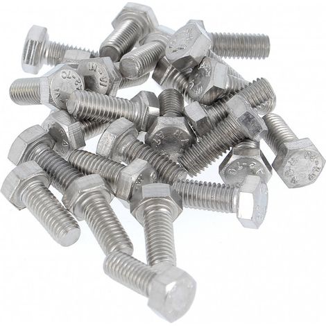 Sachet de 25 TH M5X12 Inox A2 Filetage Total DIN 933