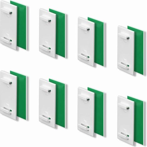 Short Adhesive Bracket, for Roller/Double Blind, No Drilling, Glue-on, 6 Pieces as Accessory, 5331mm