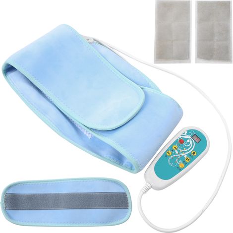 Ceinture chauffante électrique pour la taille, ceinture de massage abdominale par vibration et moxibustion, 100-240 V, prise standard américaine, 100-240 V (1/5)