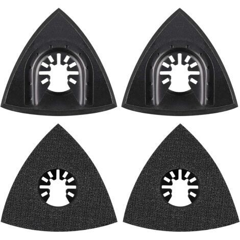 4PcsPonçage 80mm Multi-outil Accessoires pour Patin de Fixation, Lame à Multi Outil, Accessoires Outil Oscillant pour Power Tool, Worx Tool, Bosch Multi Outil (1/5)