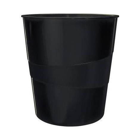 Papierkorb Recycle 29 x 32,4 cm (D. x H) 15l recycelbar Polypropylen 98 % recycelt Farbe: schwarz (1/4)