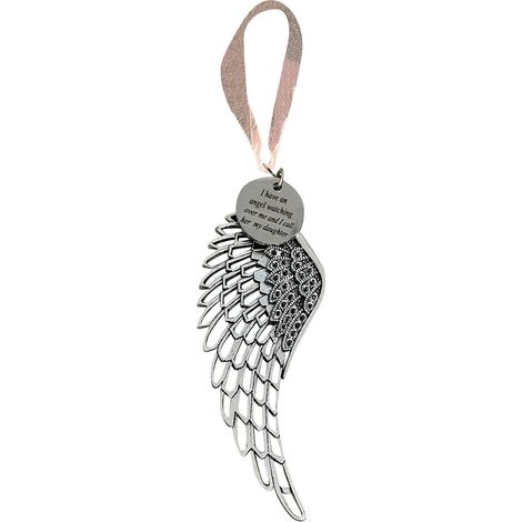 Guirlande De Noël Ange Aile Clochette - Décoration De Sapin Personnalisable En Mémoire - Lot De 1 Pièce (1/5)