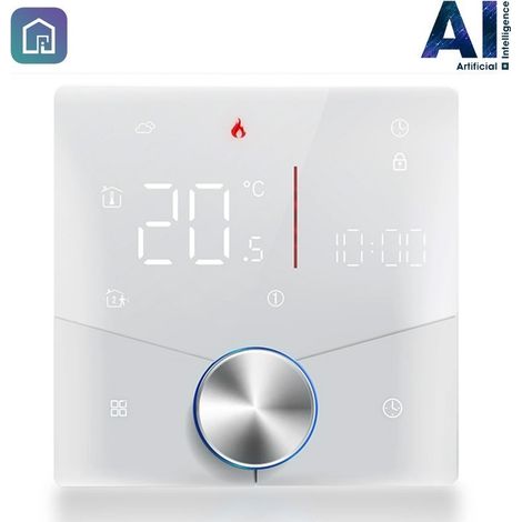 Termostato Smart WiFi Beca BHT-009GBLW-AI con Intelligenza Artificiale  Bianco (1/5)