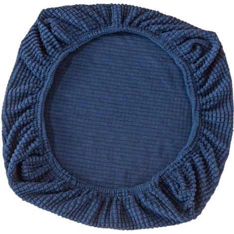 Housse de chaise extensible pour bureau pivotante siège foncé 50 100 65cm 125cm Bleu (1/5)