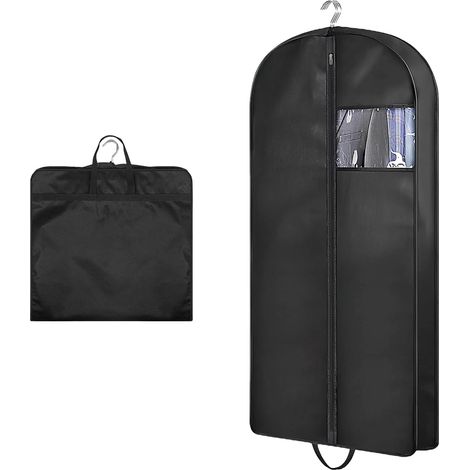 Housse Vetements a Suspendre,60 102-10cm Noir Housse de Rangement Vetement Housse Vetement Voyage Housses de Vêtements Housse Chemise avec Fermeture Éclair,pour Chemise Manteaux(S) (1/5)