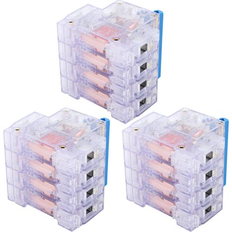 DZ47-63 Interrupteur Automatique 4 Pôles 6-63A Transparent pour Installation Domestique