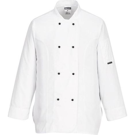 Chaqueta de cocina para mujer Raquel, con manga larga Blanco S