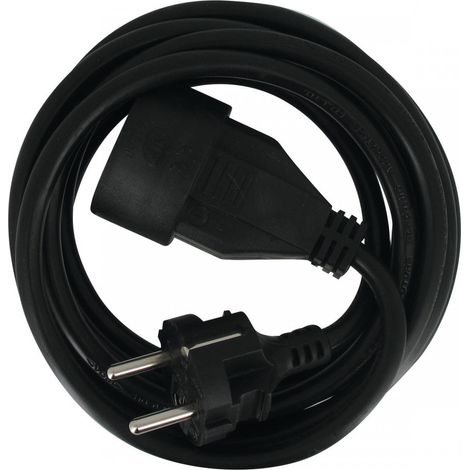 Verlängerungskabel Weichschwarz H05 VV-F 3G 1,5 mm² 3