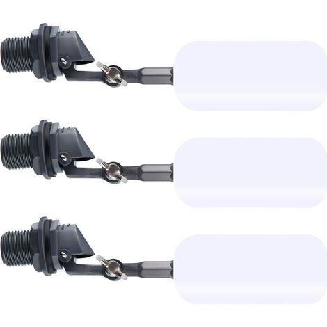 3 Pieces Reliable Water Ball Float Close 1/2 Inch Fill Humidifier Water Tank, Ball Valve, Pond Float Replacement Valve (1/5)