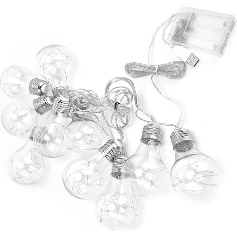 LED-Lichterkette für den Außenbereich – USB-/Batteriebetrieb – Duale Stromversorgung – 50 LEDs – IP45 wasserdicht – Schlafzimmer/Hochzeit/Party – Modell 01 02 015