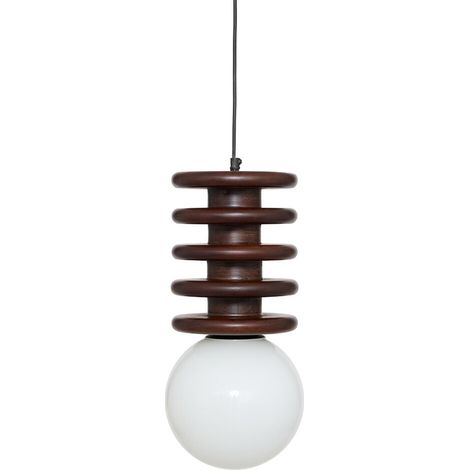 Suspension Rochi boule D.20cm marron - Atmosphera créateur d'intérieur (1/3)