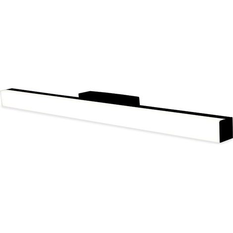 Voltman – Applique de salle de bain 78 cm noire – 20W 1600lm – Lumière neutre 4000K – Étanche IP44 (1/5)