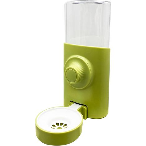 Distributeur d'eau automatique pour petits animaux (lapins, hamsters, chinchillas, cochons d'Inde, furets), silencieux, bouteille d'eau suspendue et fixe. (1/5)