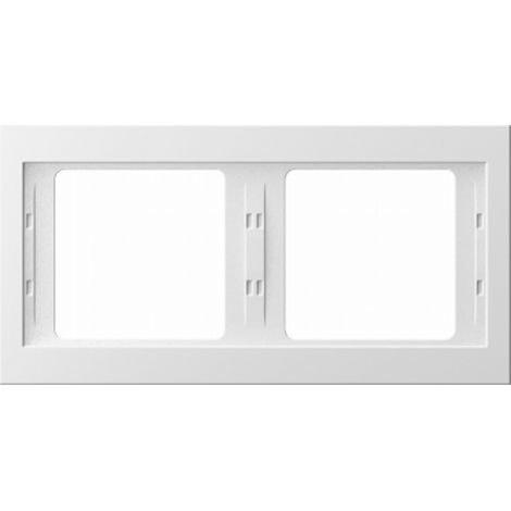 Marco doble horizontal blanco nieve K.1 (1/4)