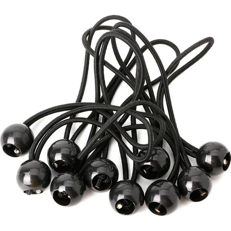 de 10 attaches élastiques à boule avec clip pour drapeau (1/5)