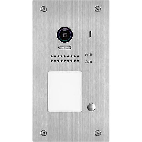 Interhone vidéo VT200 encastré, 1x sonnette, inox lxhxp: 120x220x2 mm