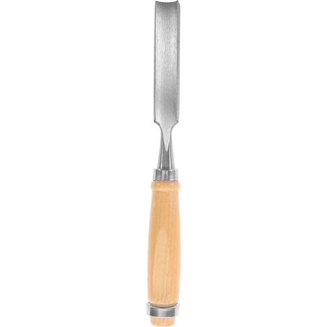 Ciseau à Gouge Courbe pour Sculpture sur Bois Acier au Carbone et Manche en Bois Finition Polie Tendre et Dur pour Tours et Bricolage (1/5)