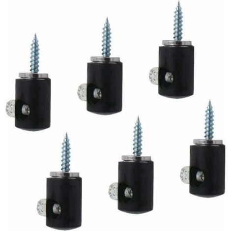 Set mit 6 Lampenhaken für Kronleuchter, Kronleuchterhaken, Deckenleuchten, Kabel (schwarz) (1/4)