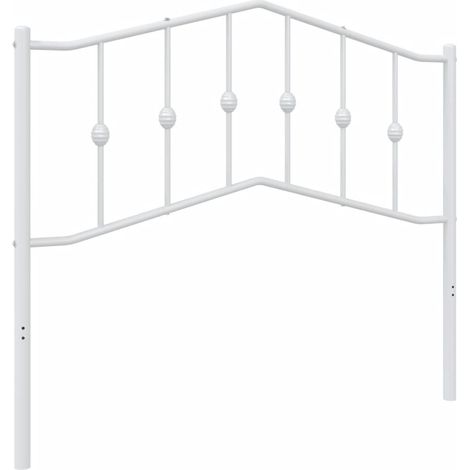 Maison Exclusive - Ersatz-Kopfteil Metall Weiß 107 cm