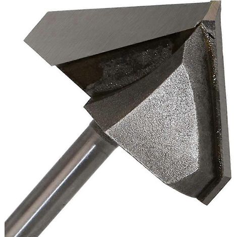 Fraise à rainurer à 90° de 6,35 mm x 44,4 mm (1/4 po x 1-3/4 po) pour le travail du bois (1/4)