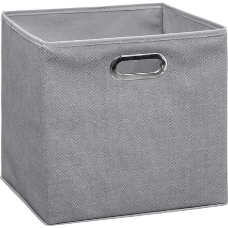 Boite de rangement 31 x 31 x 31 cm Atmosphera -  Gris Chiné
