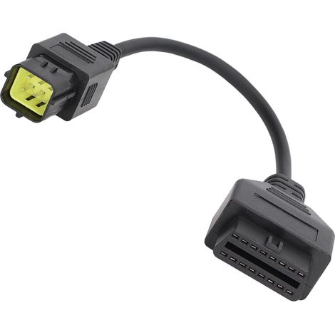 Câble diagnostic OBD2 6 broches pour moto, adaptateur universel de remplacement Husqvarna 449 511 610 630 450, connecteur 6 pins, outil de scan moteur, accessoire électrique robuste. (1/5)