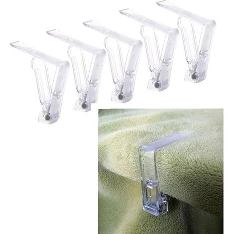 Clips de nappe, Clips de nappe en plastique Clips de nappe triangulaire Clips de table de café Clips de fixation de nappe Clips de nappe en plastique Clips de support extérieur pour fête pique-nique T (1/4)